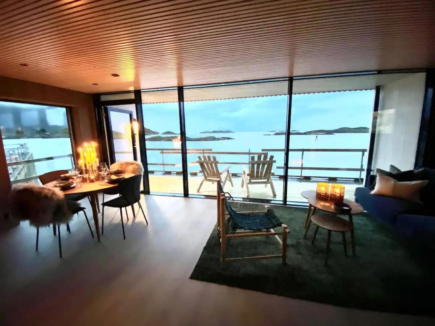Waterfront Apartment With Panoramic Sea View Хеннингсвер Экстерьер фото